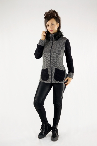 Veste Musitina Noir et Blanc