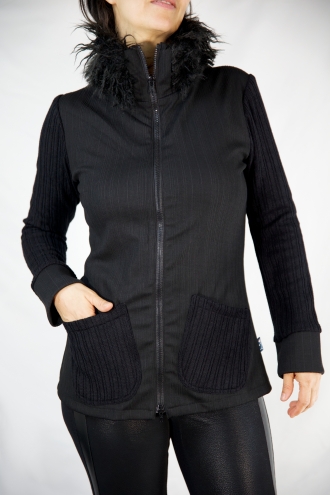 Veste Musitina Noir Rayé