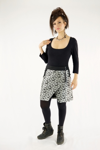 Jupe Sintio Gris Taffetas