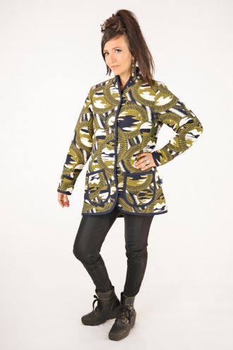 Manteau MOKI réversible Kaki