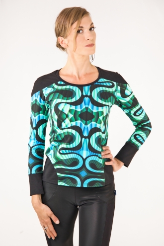 Haut Dotin Vert graphique