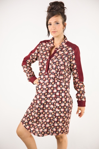 Robe-Chemise Sprito Bordeaux