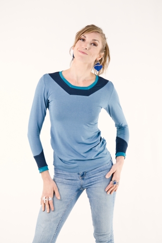 Haut Trinao Bleu Clair