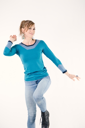 Haut Trinao Bleu Canard