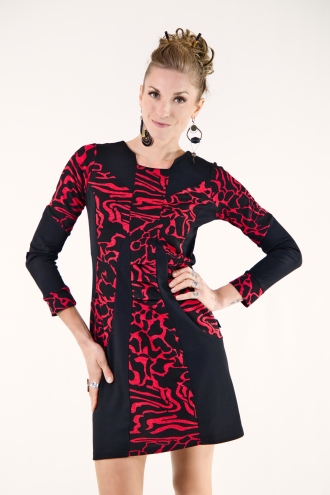 Robe Vitoda Noir et Rouge