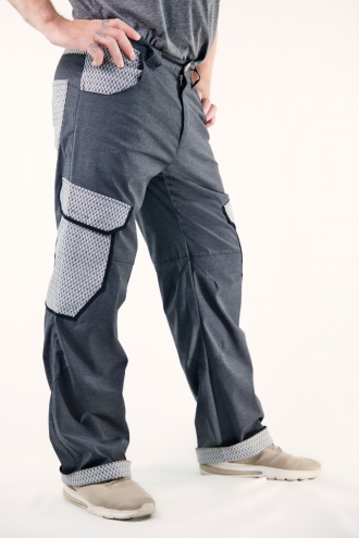 Pantalon Elfajo uni Gris
