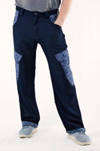 Pantalon Elfajo uni Bleu...