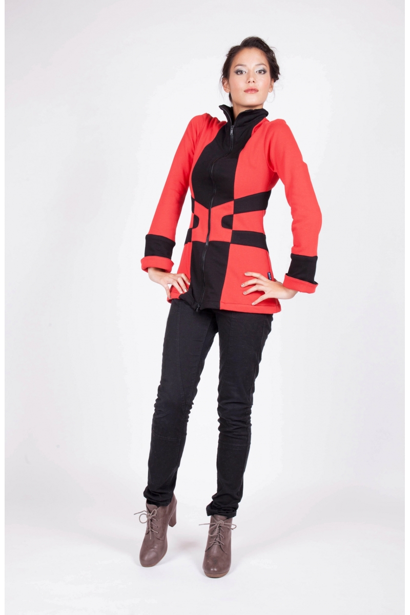 Veste Tiyak kaki recto creatrice de vetement artisanal