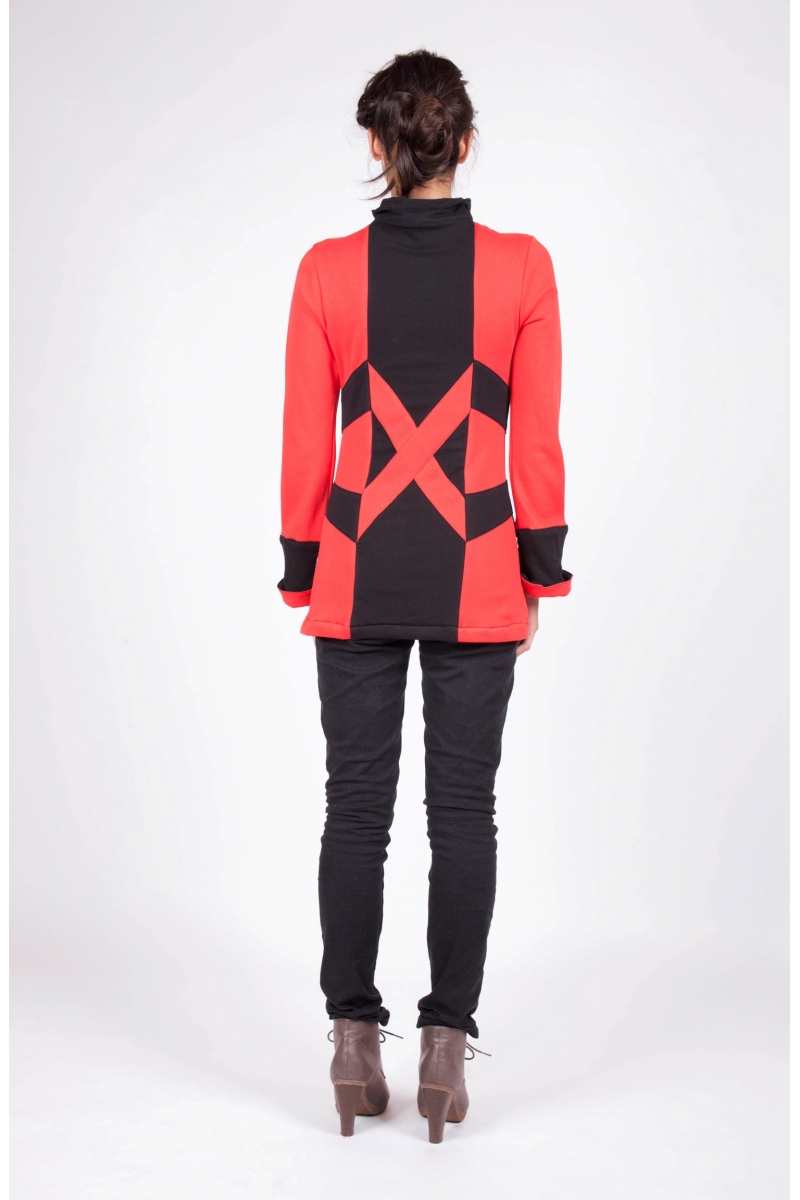 Veste Tiyak kaki recto creatrice de vetement artisanal