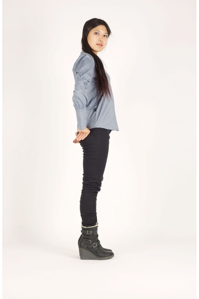 chemise ilemya chilia vêtement de mode pour femme noir recto