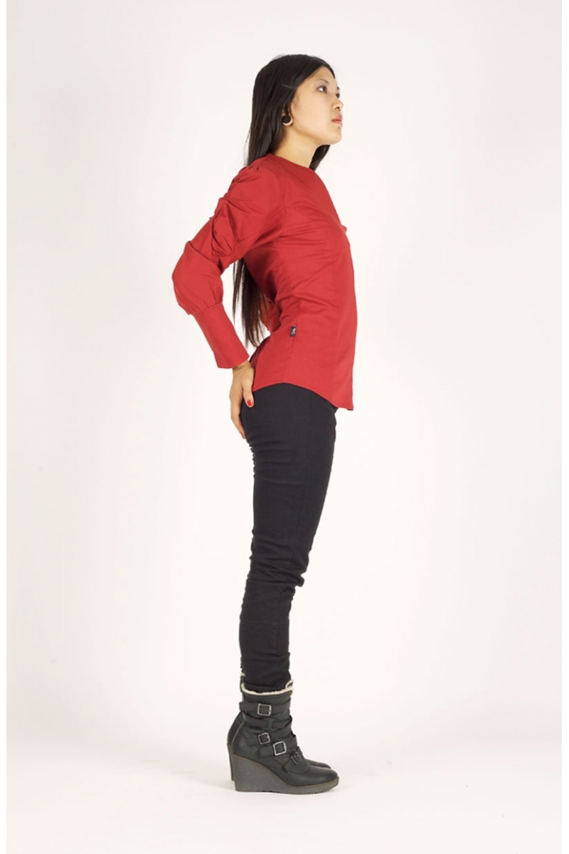 chemise ilemya chilia vêtement de mode pour femme noir recto