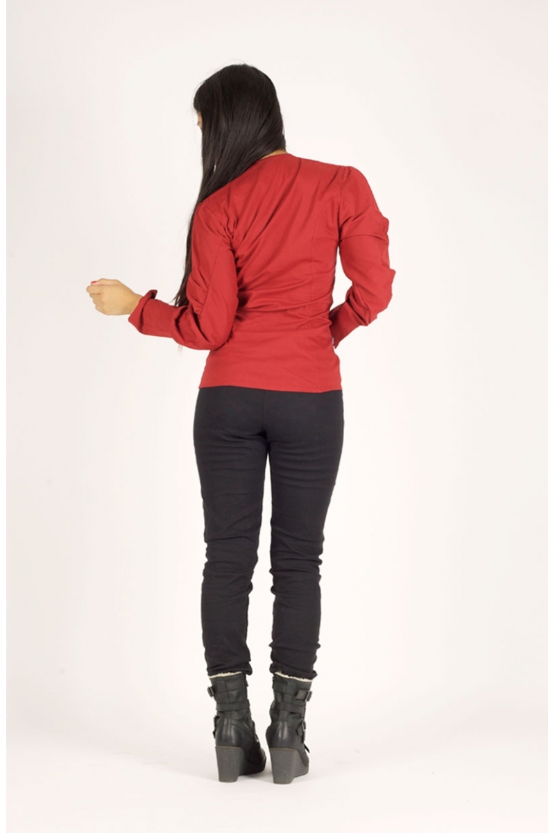 chemise ilemya chilia vêtement de mode pour femme noir recto