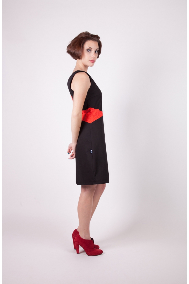 Robe tifia chilia rouge recto agreable a porter vetement createur a prix abordable
