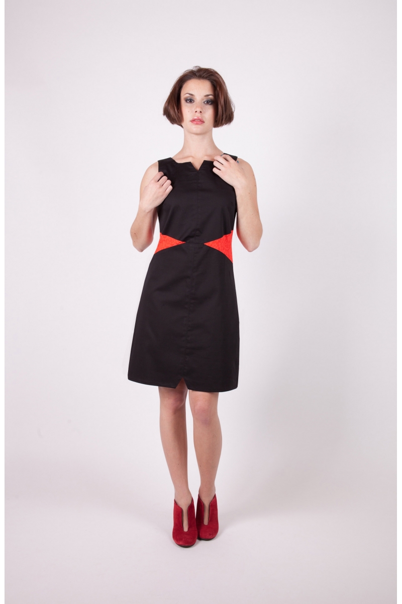 Robe tifia chilia rouge recto agreable a porter vetement createur a prix abordable