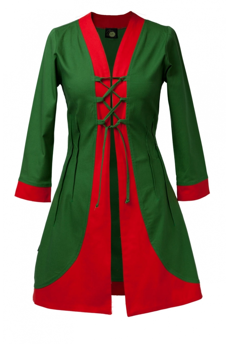 Haut coralia vert bouteille