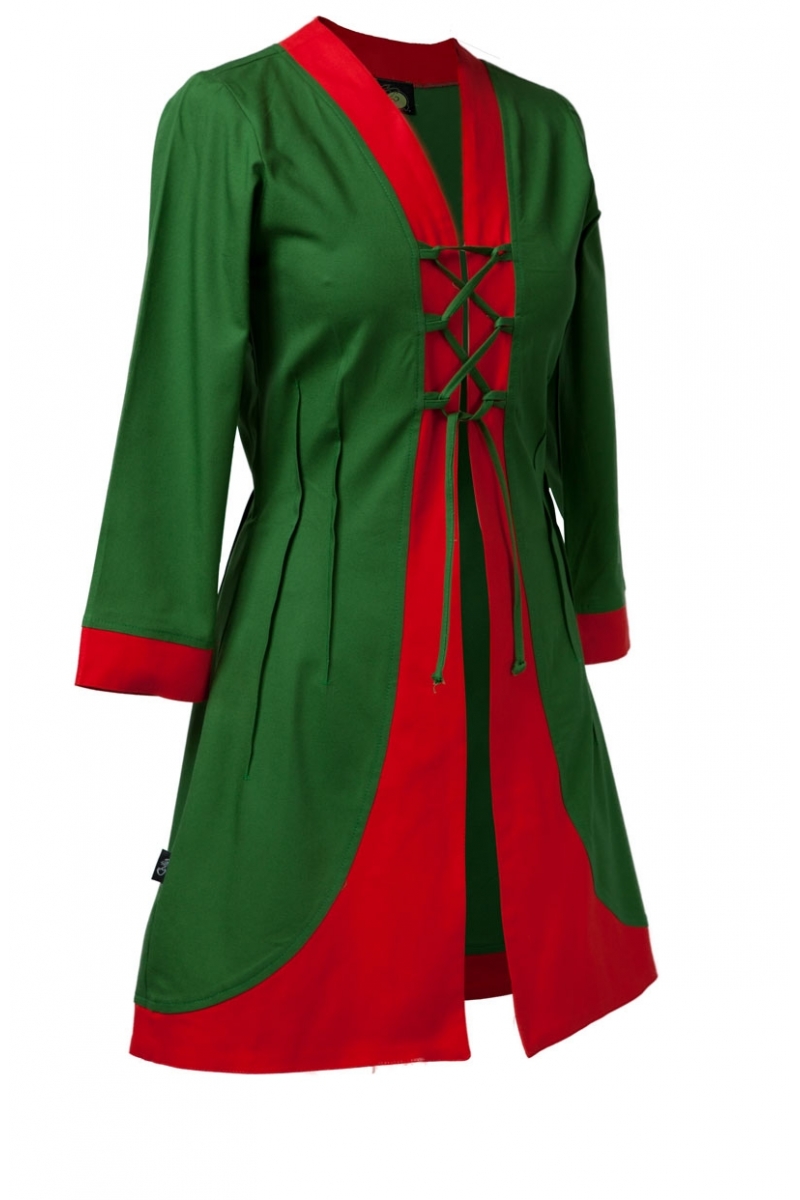 Haut coralia vert bouteille