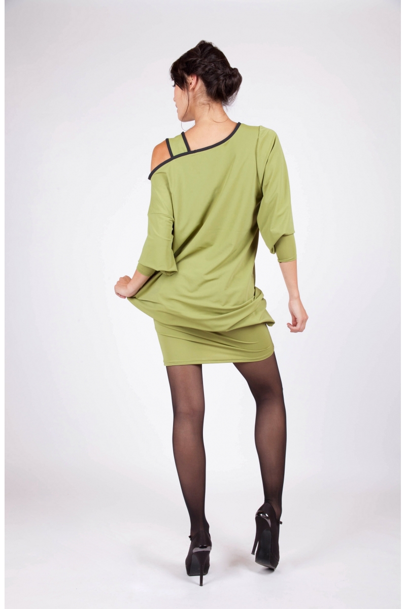 Robe Atayia bleu recto vetement createur a prix abordable