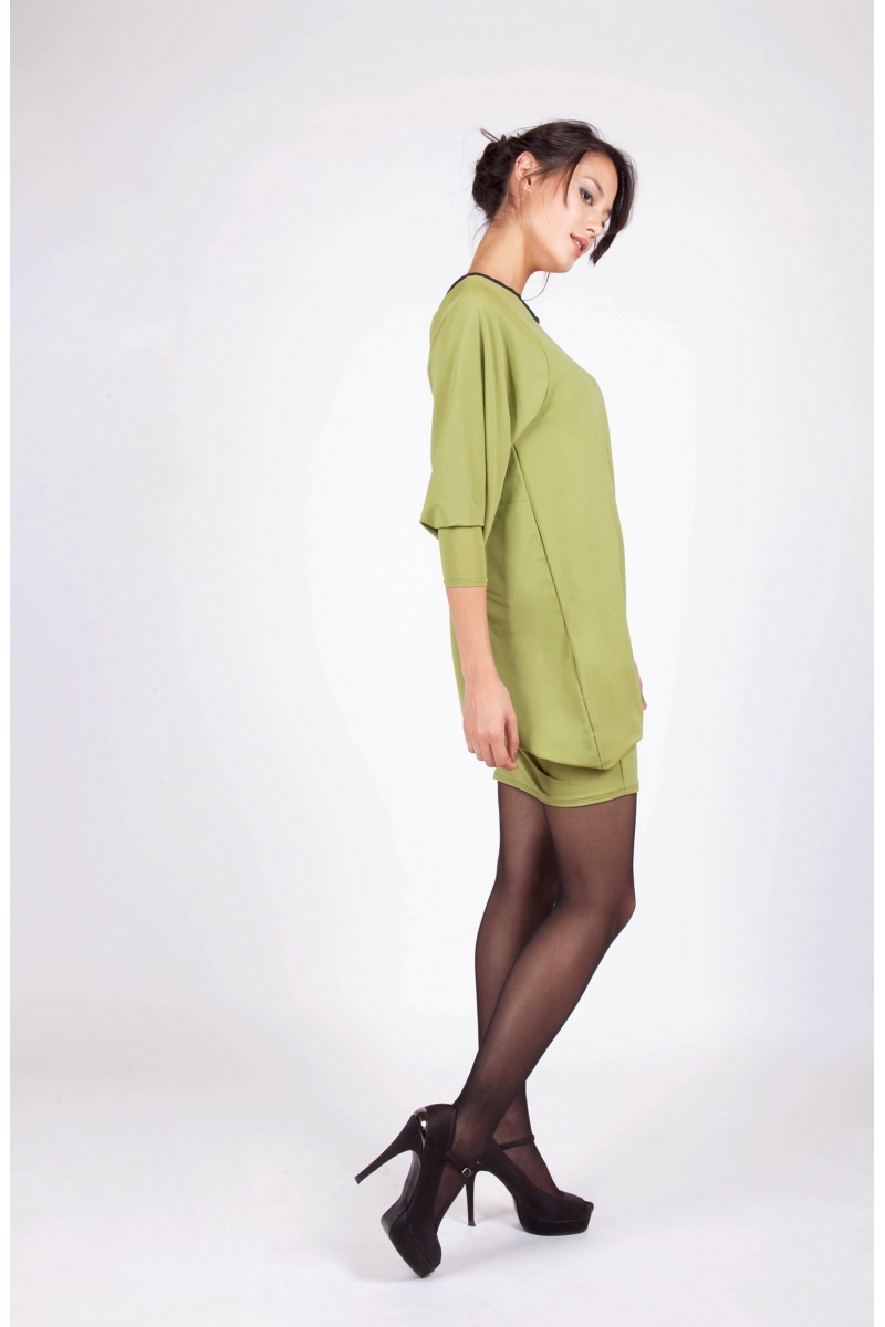 Robe Atayia bleu recto vetement createur a prix abordable