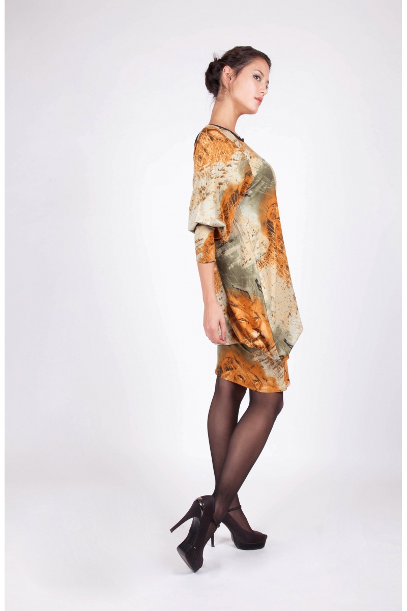 Robe Atayia bleu recto vetement createur a prix abordable