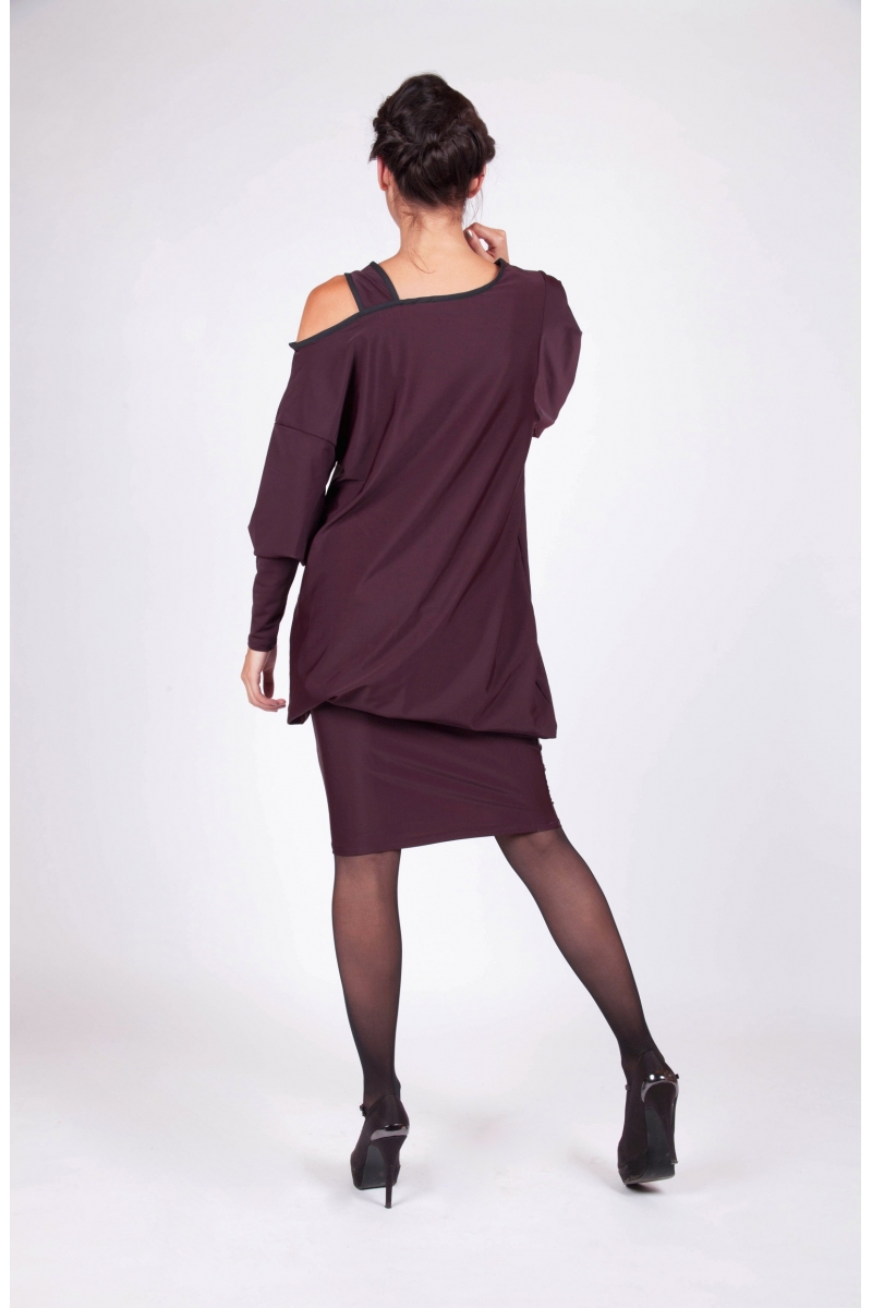 Robe Atayia bleu recto vetement createur a prix abordable