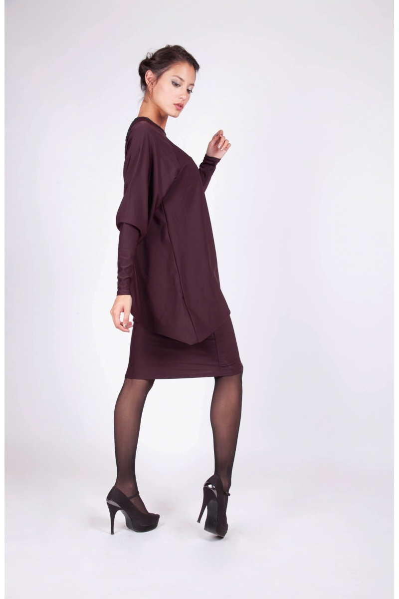 Robe Atayia bleu recto vetement createur a prix abordable