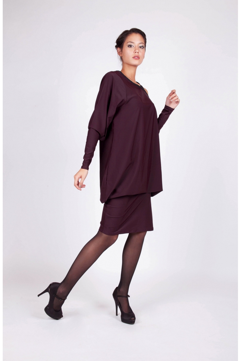 Robe Atayia bleu recto vetement createur a prix abordable