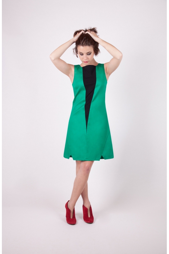 Robe pytha chilia vert recto boutique en ligne vetement createur original