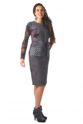 Robe Miafra Jean Feuille