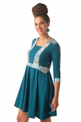 Robe Golnum Bleu Canard