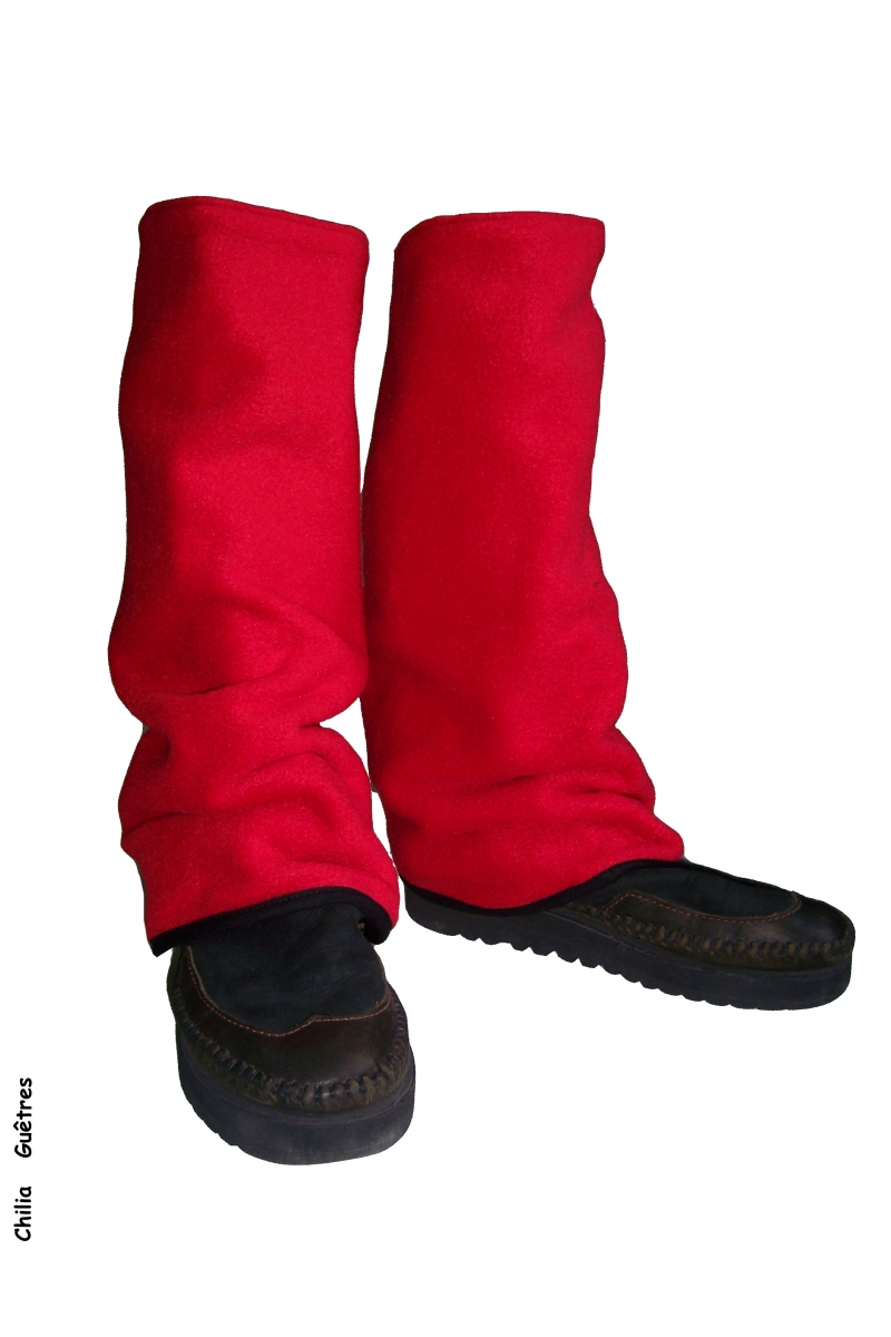 Guêtres rouge