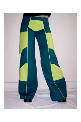 Pantalon rekpopass bleu vert