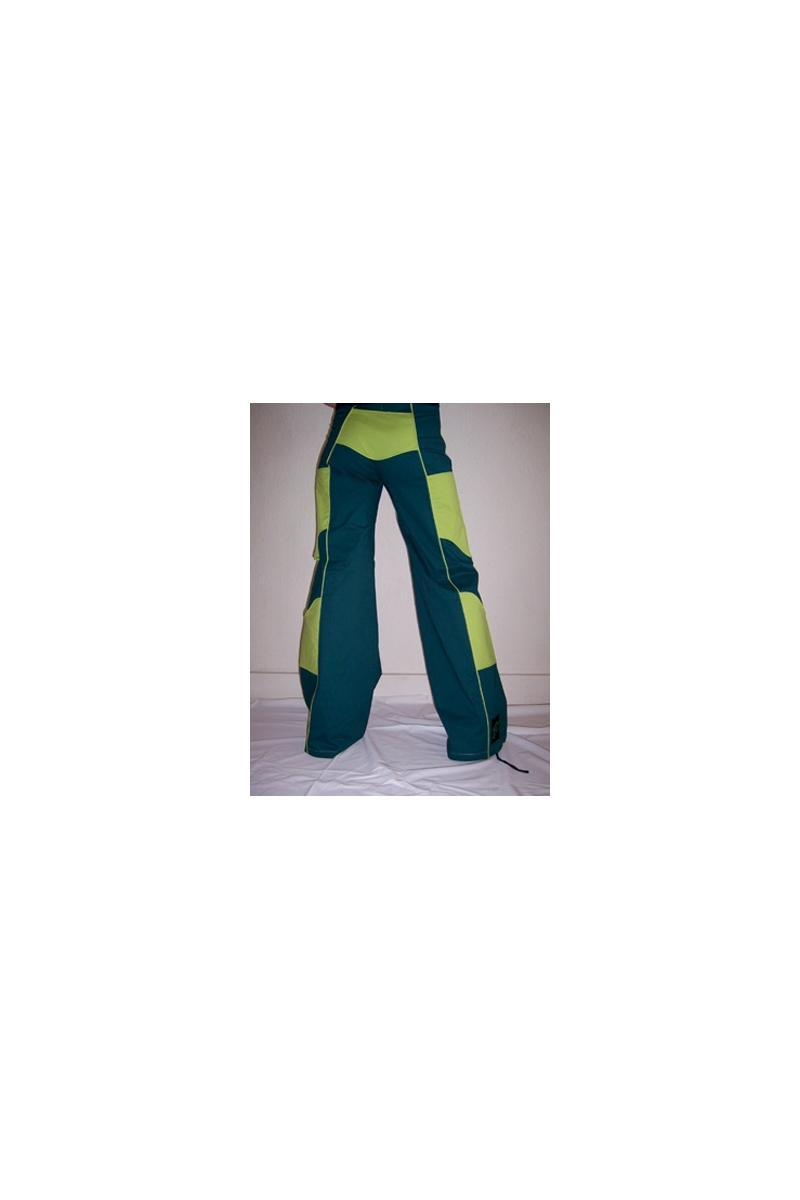 Pantalon rekpopass bleu vert