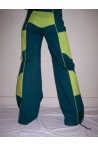 Pantalon rekpopass bleu vert