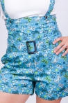 Short Sacholi bleu recto mode féminine urbaine élégant Short Sacholi bleu recto mode féminine urbaine élégant