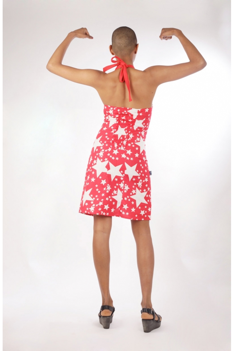 robe toilya chilia rouge etoile creatrice de mode toulouse fabrication en serie limitee