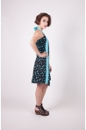 Robe Laytoi etoile bleu cote chilia coton dos nu agreable boutique en ligne artisanal 