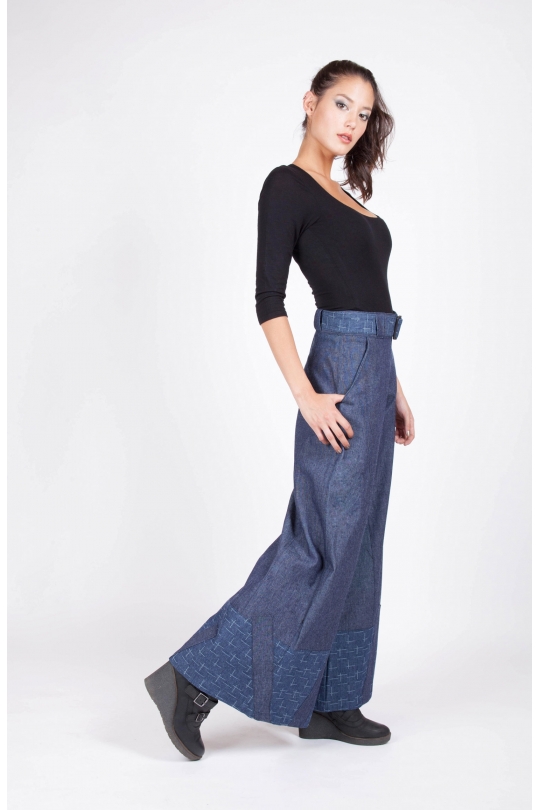 Pantalon Tinwest jean cote pret a porter feminin artisanal en serie limitee